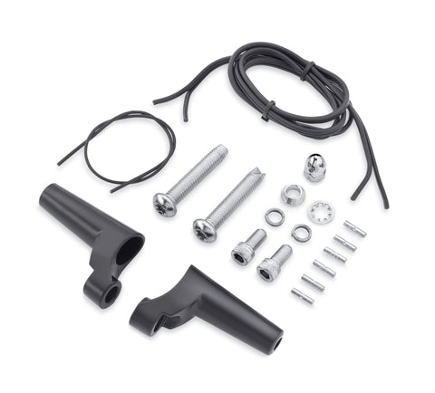 Harley Davidson 68643-09 Front Directional Relocation Kit KIT-TURNSIGNAL RELOCATE,BLK/XL