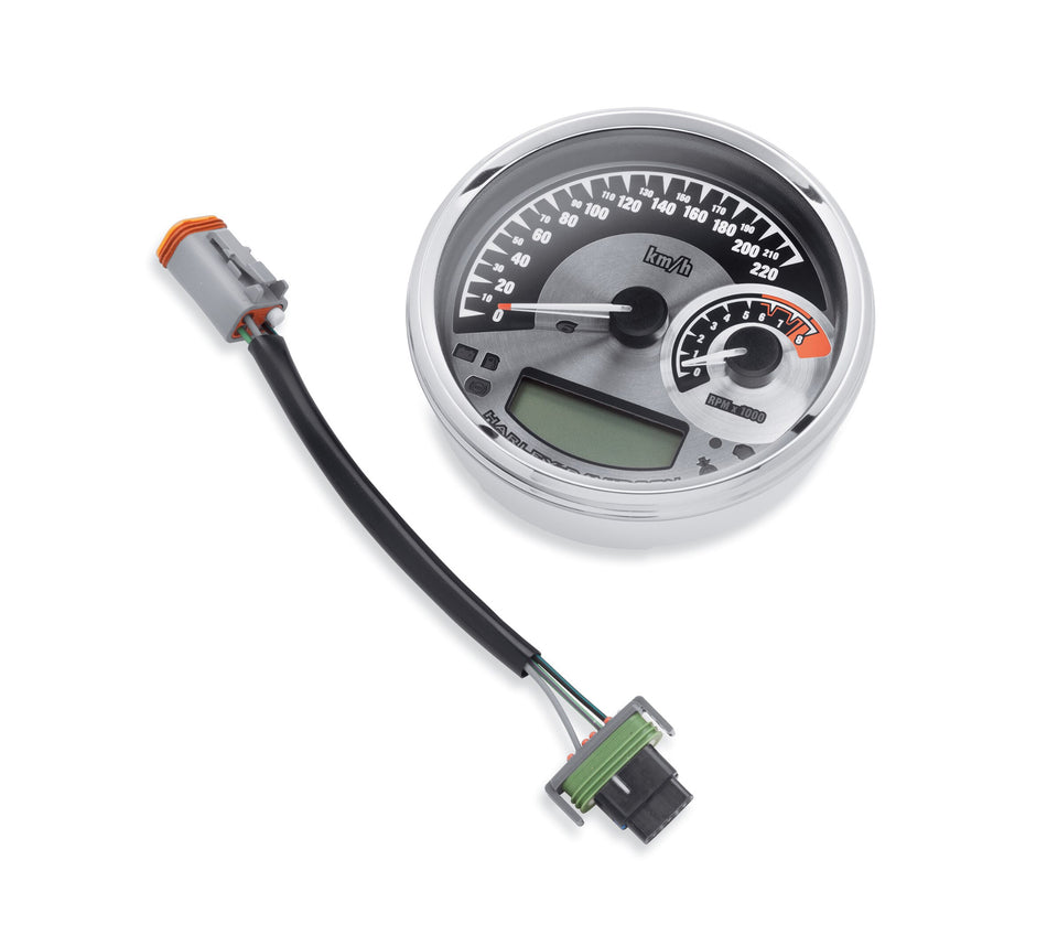 Harley Davidson 70900071A SPEEDOMETER KPH, W/ 69200176 (AUSTRALIA, CANADA, HDI & JAPAN)