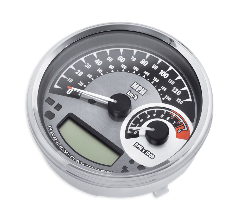 Harley Davidson 70900072A SPEEDOMETER DUAL, MPH/KPH, W/ 69200176 (ENGLAND)