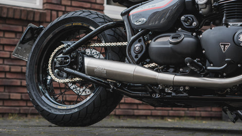 Dr. Jekill & Mr. Hyde King Brushed Stainless Steel Exhaust Triumph Modern Classic & Triumph Factory Custom 2017–2020 EP-141782