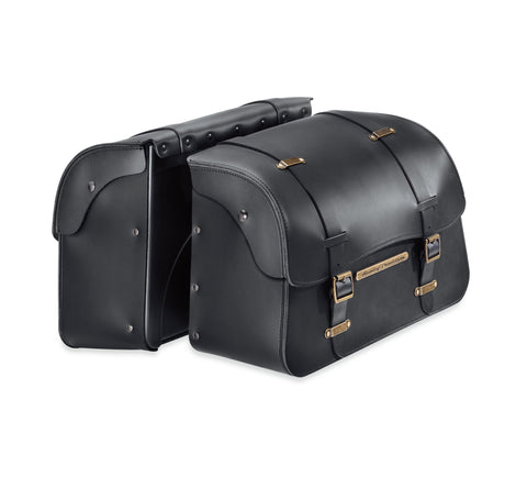 Harley Davidson 90201552A Detachables Leather Saddlebags Nostalgic Style KIT,S-BAG,RETRO