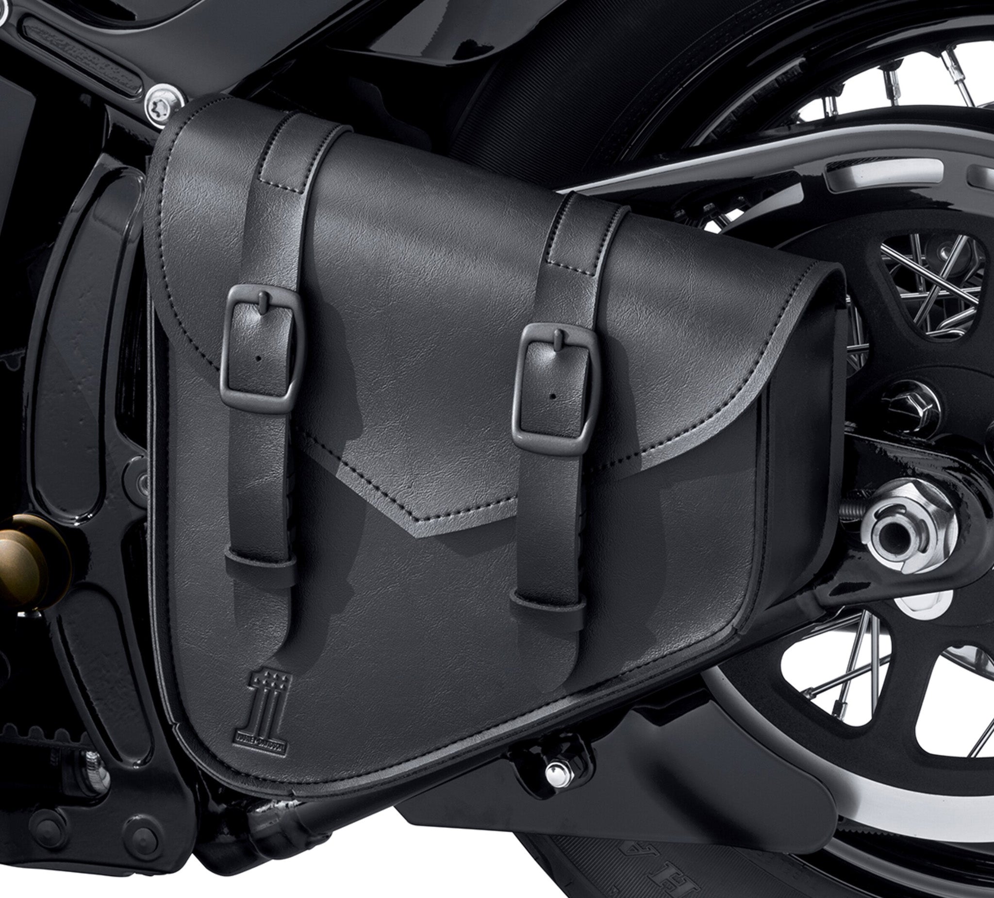 Harley-Davidson ハーレーダビッドソン　ボディバッグ　ジョングク Harley-Davidson 90201768 Black Standard Line Swingarm Bag 90201768