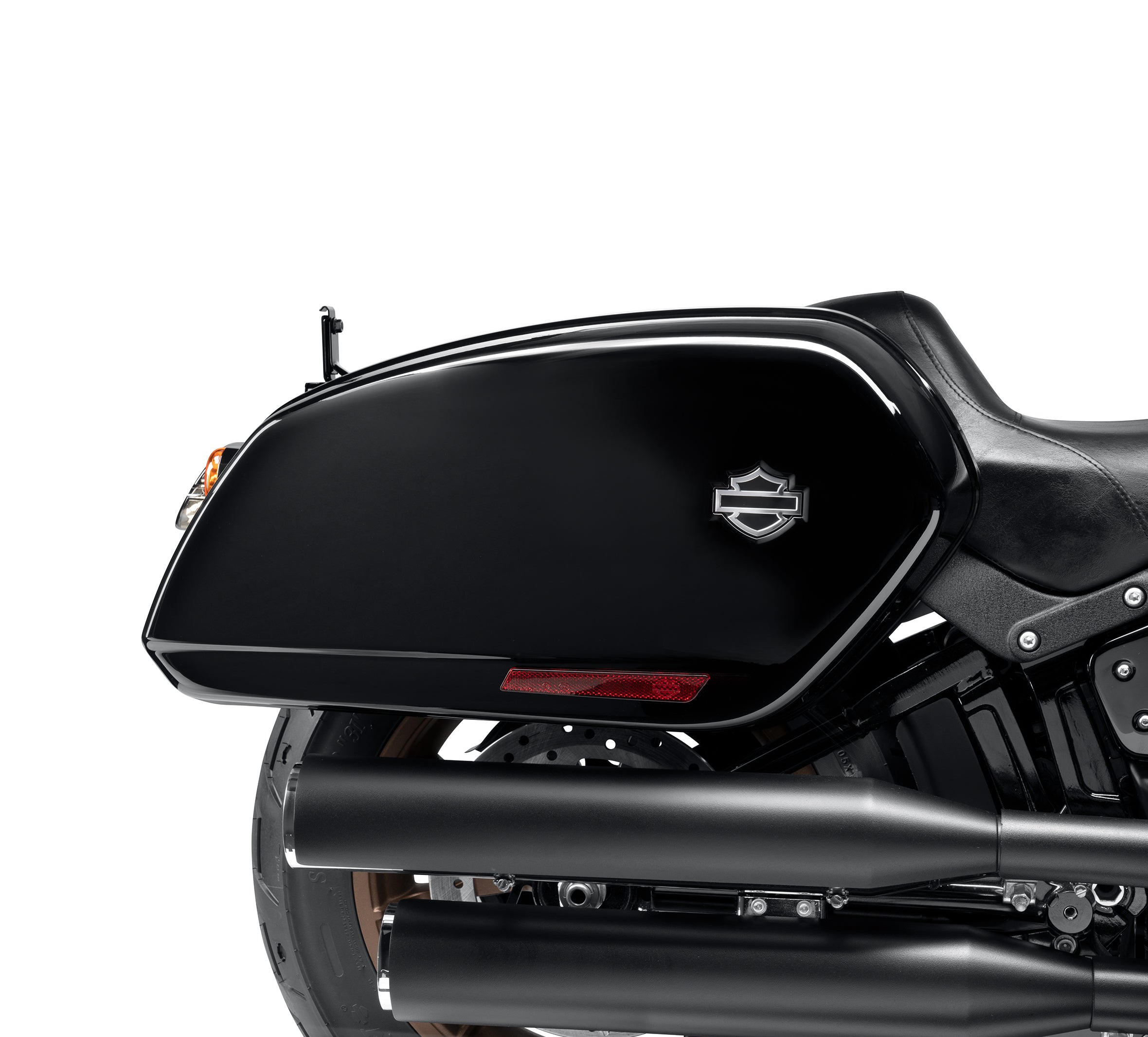 Harley Davidson 90202534DH FXLRST Saddlebags - Vivid Black KIT,S