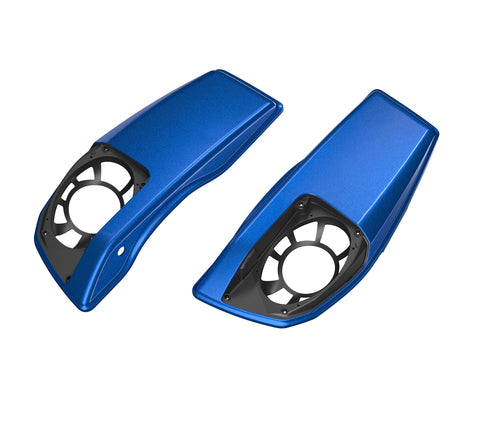 Harley-Davidson 90202793EYV colour Matched Saddlebag Speaker Lids Blue Burst Left & Right