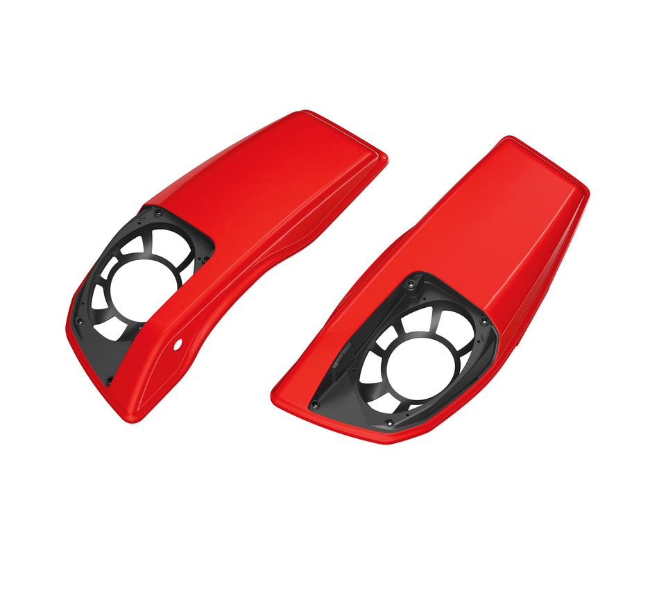 Harley-Davidson 90202793EZO Color Matched Saddlebag Speaker Lids - Rally Red