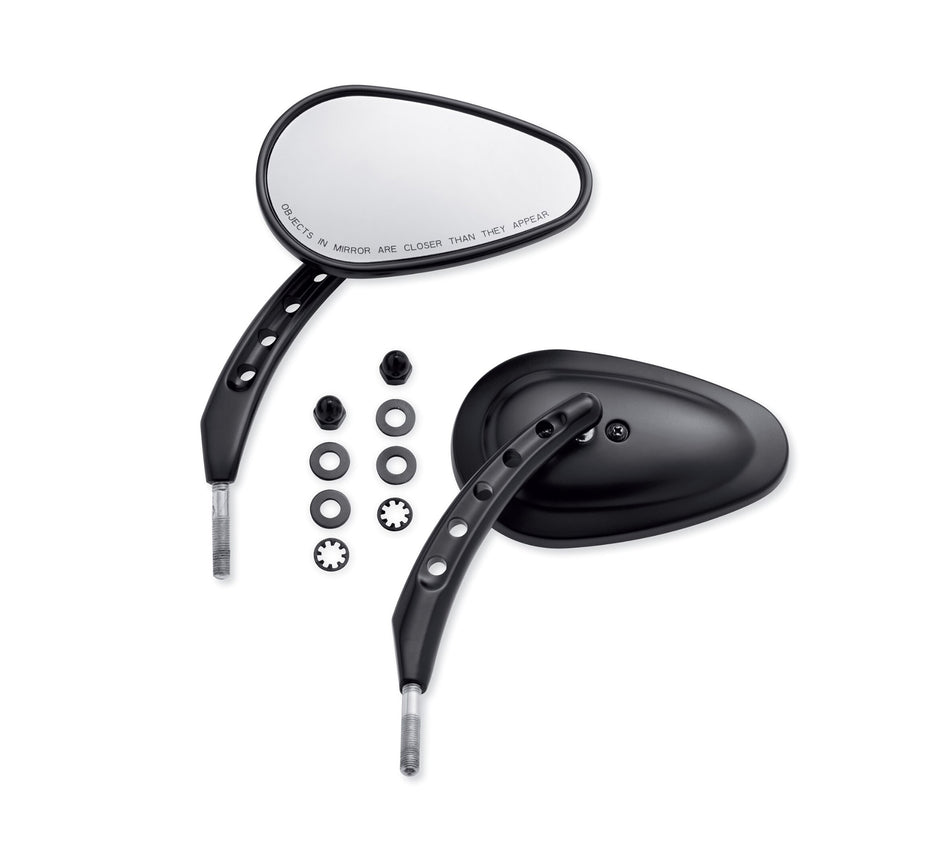 Harley Davidson 92416-08 Buckshot Mirrors KIT-MIRROR,BUCKSHOT/BLACK