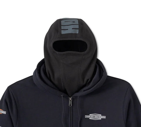 Genuine Harley-Davidson® Roaring Balaclava Hoodie - Harley Black   96004-25VM