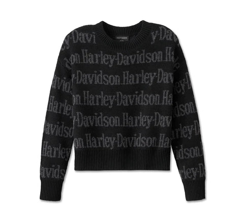 Genuine Harley-Davidson® Women's Harley-Davidson Repeat Print Sweater 96164-25VW