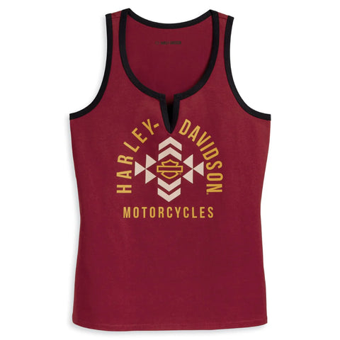 Genuine HARLEY-DAVIDSON® LADIES CALL OF THE WILD NOTCH NECK TANK  96213-23VW/