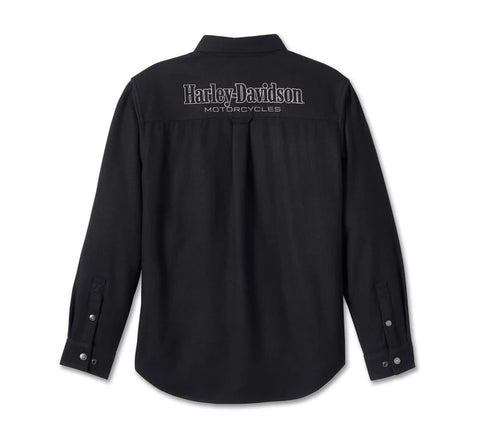 Genuine Harley-Davidson® Men's Shadow Shirt - Black Beauty 96220-24VM