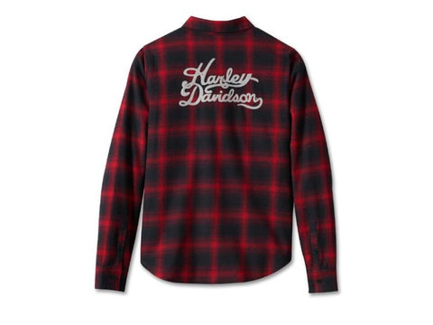 Genuine Harley-Davidson®  Women's Old American Retro Long Sleeve Flannel Shirt 96280-24VW