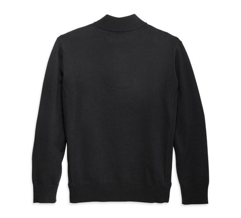 Genuine Harley-Davidson®  Men's Staple 1/4-Zip Long Sleeve Sweater  96311-23VM