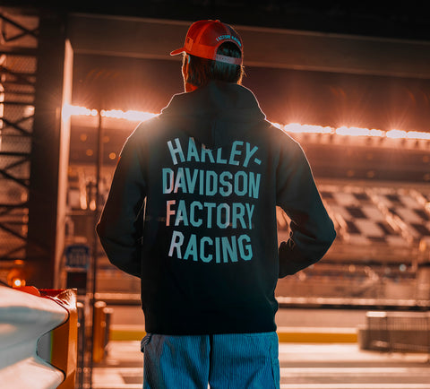 Harley-Davidson Factory Racing Fanwear Hoodie - Harley Black 96369-26VX
