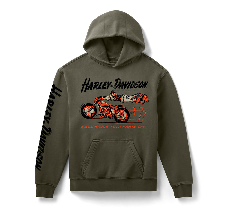 Harley-Davidson Men's H-D Knock Your Pants Off Pullover Fleece Hoodie 96382-26VM