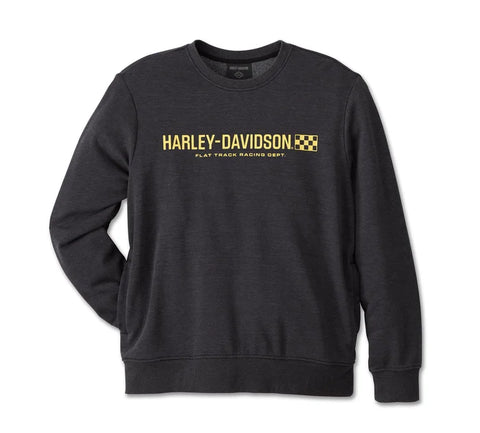 Genuine Harley-Davidson®  Men's Trophy Bar & Shield Crew Neck Sweatshirt - Harley Black  96404-24VM