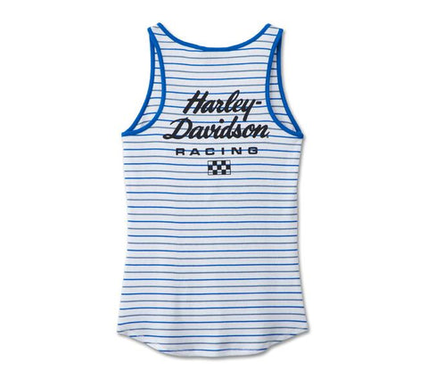 Harley Davidson #1 Racing Striped Tank 96493-24VW