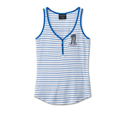 Harley Davidson #1 Racing Striped Tank 96493-24VW