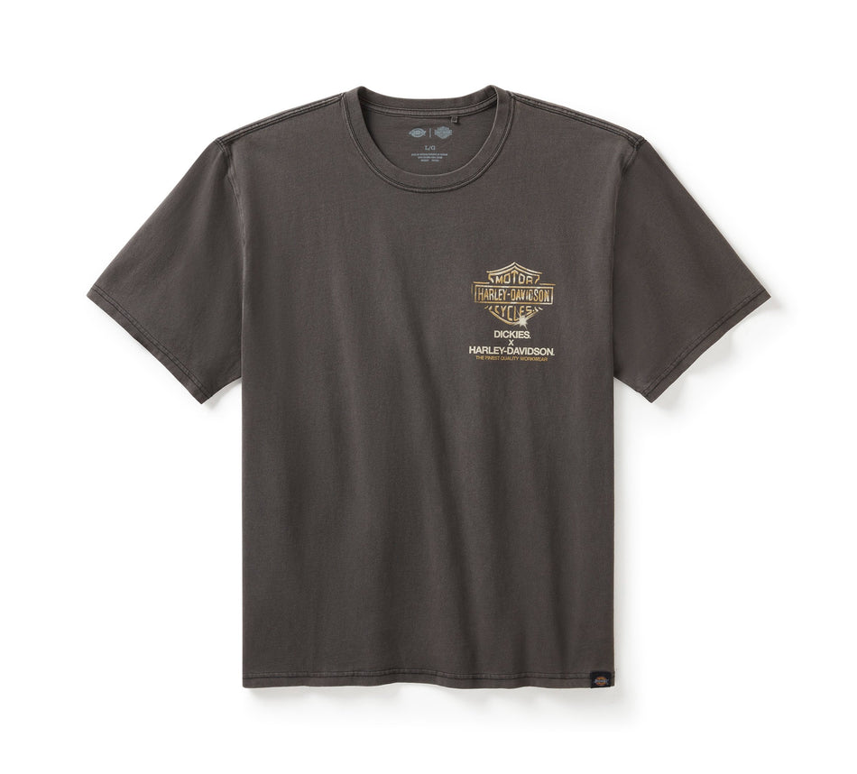 Genuine Harley-Davidson® Men's Dickies x HD Heavyweight Flaming Eagle T-Shirt 96572-25VM