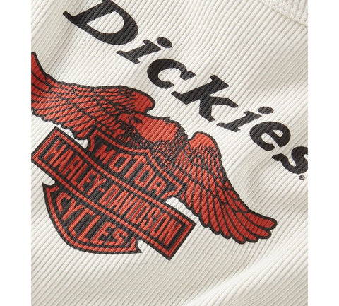 Genuine Harley-Davidson® Women's Dickies x H-D Racerback Cropped Eagle Tank - Silver Birch 96582-25VW
