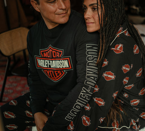 Harley-Davidson Men's Bar & Shield Long Sleeve Pajama Set 96792-25VM