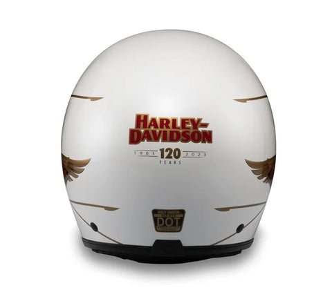 Genuine Harley-Davidson ® 120th Anniversary Diamond H-D X14 SUN SHIELD 3/4 HELMET  97229-23EX