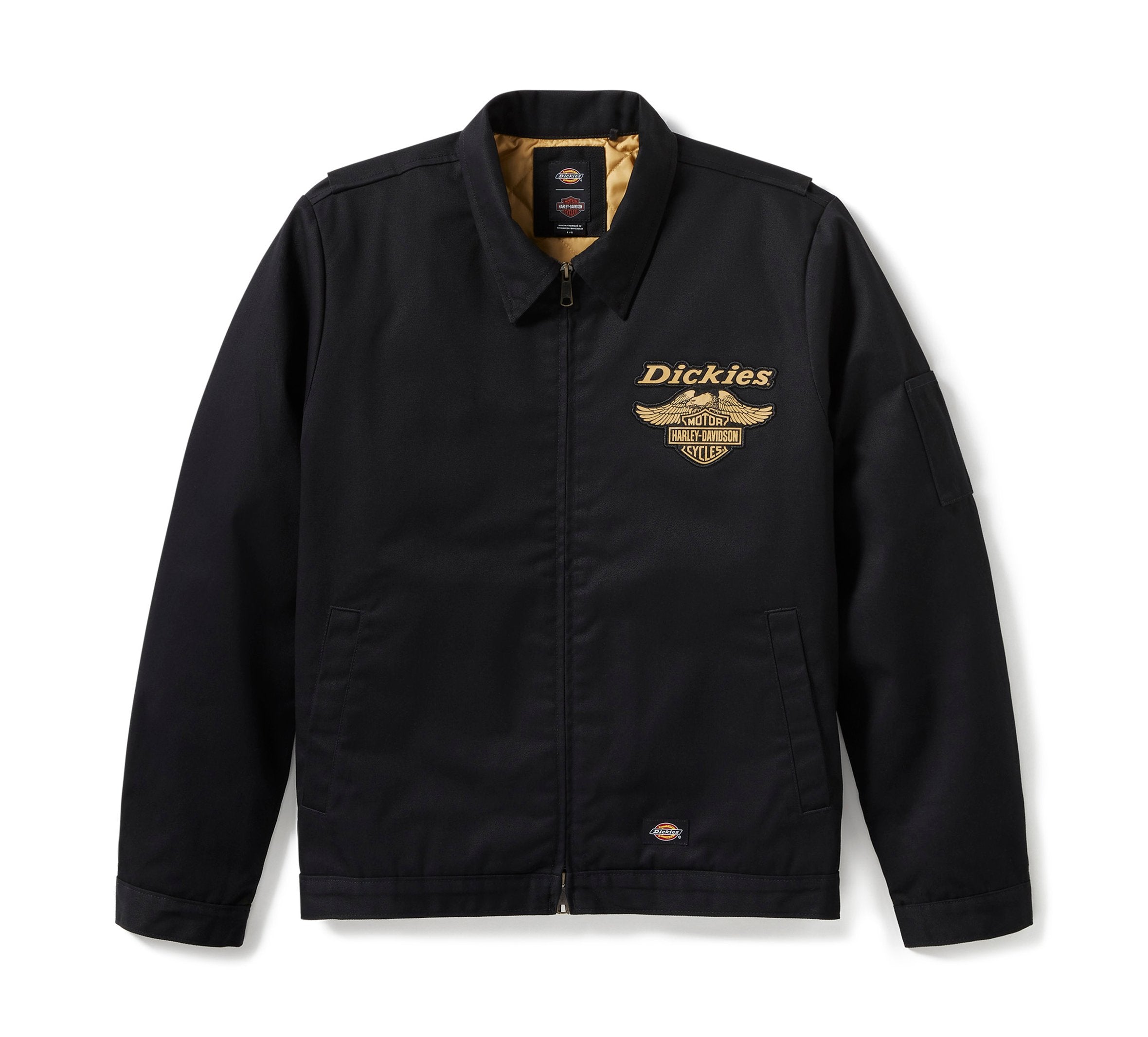 Harley-Davidson ジャケット XL ブラック/ベージュ Genuine Harley-Davidson® Men's Dickies x H-D Quilted Lined
