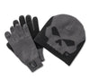 Genuine Harley-Davidson® Willie G Skull Beanie and Glove Gift Set - Blackened Pearl 97657-25VM