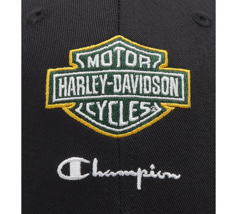 Champion x Harley-Davidson Adjustable Baseball Cap 97819-24VM - Black & Orange Champion