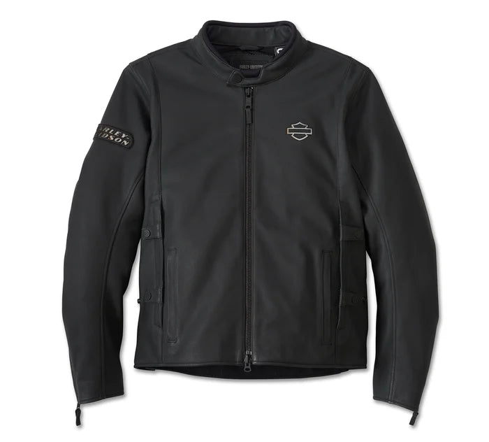 Genuine Harley-Davidson® Men's Paradigm Triple Vent System™ 2.0 Leather Jacket - Black Beauty 98002-24VM