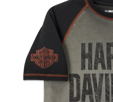 Genuine Harley-Davidson ® Men's Iron Bar Raglan Tee  99187-24VM