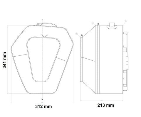 Kawasaki Panniers  (2x14L) 999940801  Pannier set (Semi soft saddlebags)