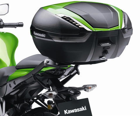 Kawasaki Top case 47L 999940656  Aluminium Deco Plate - Black Anodized