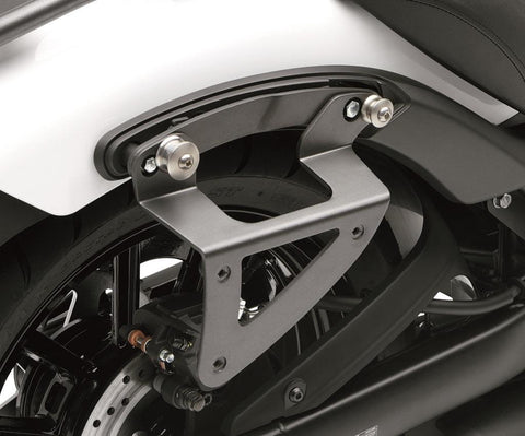 Kawasaki Leather saddlebag kit (Quick Release) 999940523B  KQR Bracket Kit (side bars) (Anthracite/Black)