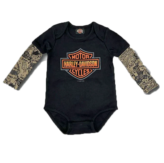 Genuine Harley-Davidson® Black Creeper with Tattoo Sleeves - 3050151