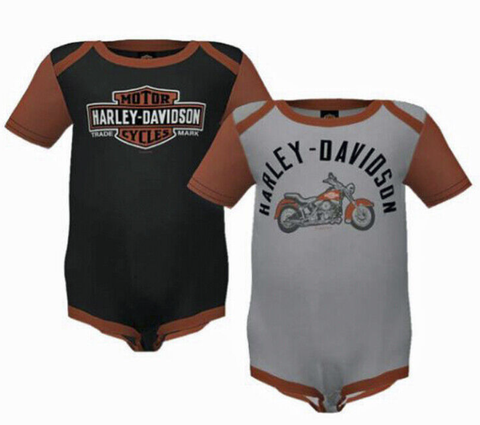 Genuine Harley-Davidson® Boys' 2-Pc Creeper Set with Long Bar and Shield - 3059236