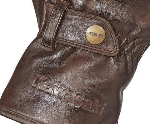 Kawasaki 077CRM22102L BRISTOL LEATHER GLOVES (male) 2XL