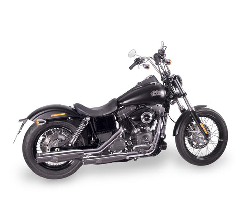 Dr. Jekill & Mr. Hyde Shorty Chrome Exhaust Harley-Davidson Dyna 2003–2006 EP-111092