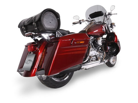 Dr. Jekill & Mr. Hyde Touring Black Exhaust Harley-Davidson CVO & Touring 1984–2003 — 4.0 inch Slashcut Chrome (EP-112454)