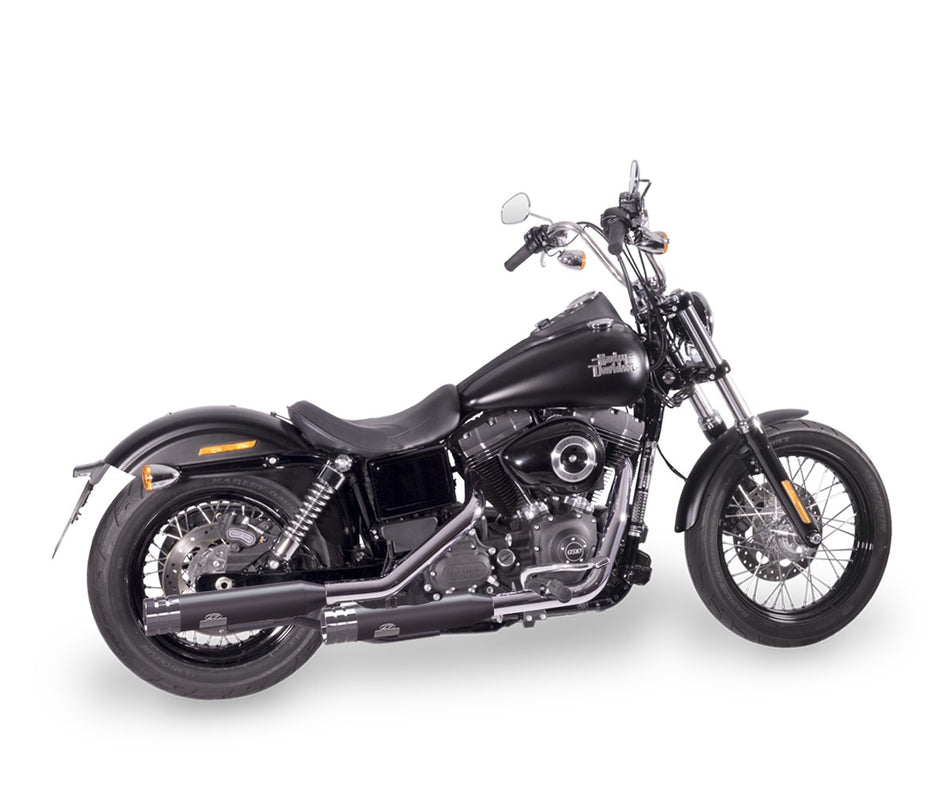 Dr. Jekill & Mr. Hyde Shorty Wrinkle Black Exhaust Harley-Davidson CVO & Dyna 2007–2011 EP-113604