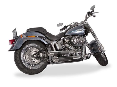 Dr. Jekill & Mr. Hyde Shorty Wrinkle Black Exhaust Harley-Davidson Deuce & CVO Fat Boy 2003–2006 EP-113676
