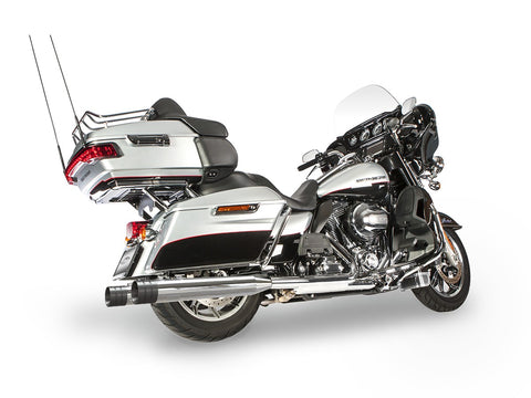 Dr. Jekill & Mr. Hyde Touring 110+ Chrome Exhaust Harley-Davidson CVO 2014–2016 — 4.0 inch Big Shot Black (EP-122493)