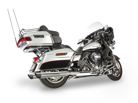 Dr. Jekill & Mr. Hyde Touring 110+ Chrome Exhaust Harley-Davidson CVO 2014–2016 — 4.0 inch Slashcut Black (EP-122495)