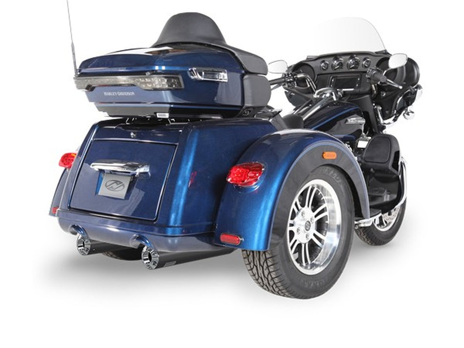 Dr. Jekill & Mr. Hyde Touring Black Exhaust Harley-Davidson Tri-Glide 2014–2016 — 4.0 inch Streetfighter Blank (EP-122844)