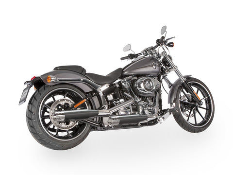 Dr. Jekill & Mr. Hyde Shorty Wrinkle Black Exhaust Harley-Davidson Softail & CVO 2011–2017 EP-123575