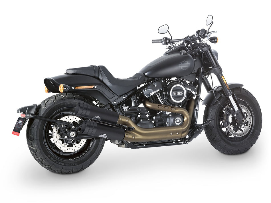Dr. Jekill & Mr. Hyde Fat Bomb (OEM) Wrinkle Black Exhaust Harley-Davidson Fat Bob 107 2018–2020 EP-140513