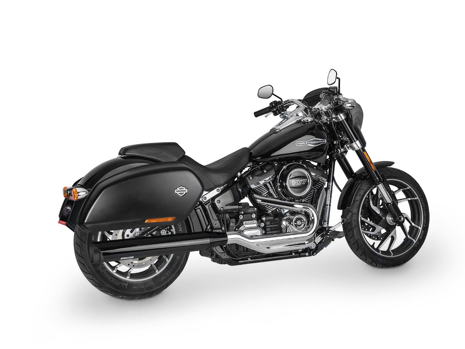 Dr. Jekill & Mr. Hyde The One Black Exhaust Harley-Davidson Sport Glide 2018–2020 — 4.0 inch Big Shot Black (EP-141348)