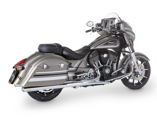 Dr. Jekill & Mr. Hyde Grand Chrome Exhaust Indian Bagger & Touring 2018 — 4.0 inch Streetfighter Blank (EP-141415)