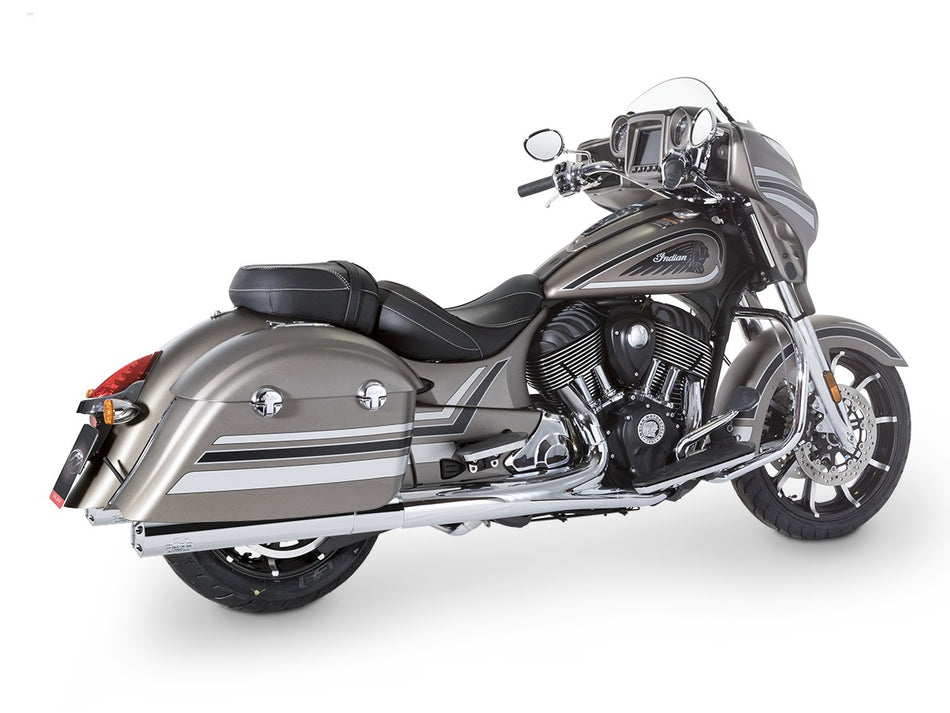 Dr. Jekill & Mr. Hyde Grand Chrome Exhaust Indian Bagger & Touring 2018 — 4.0 inch Streetfighter Blank (EP-141415)