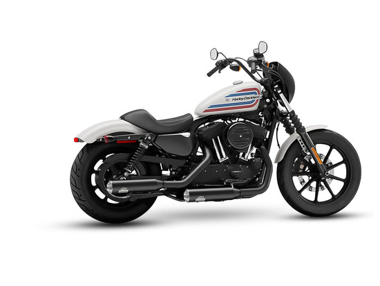 Dr. Jekill & Mr. Hyde Shorty Wrinkle Black Exhaust Harley-Davidson Iron 883 & Superlow 2017–2020 — 3.5 inch Streetfighter Blank (EP-142482)