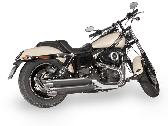 Dr. Jekill & Mr. Hyde Fatbob Wrinkle Black Exhaust Harley-Davidson Fat Bob & Wide Glide 2017 EP-142630